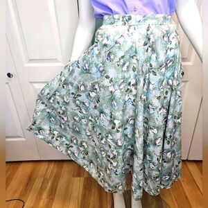 Vintage pinup 1950s spring full circle skirt